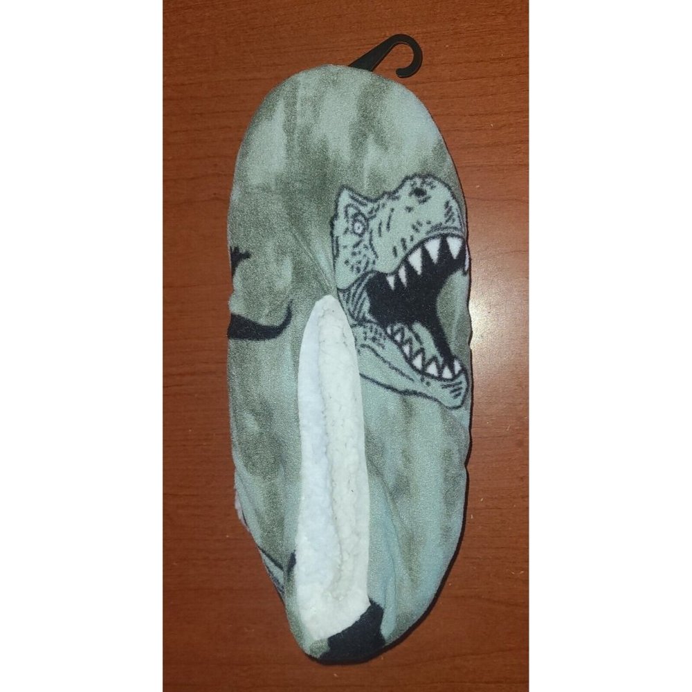 Green w/Dinosaurs Juncture Lightweight Slippers size 5-9 Women's, 3.5-7.5 Kid's